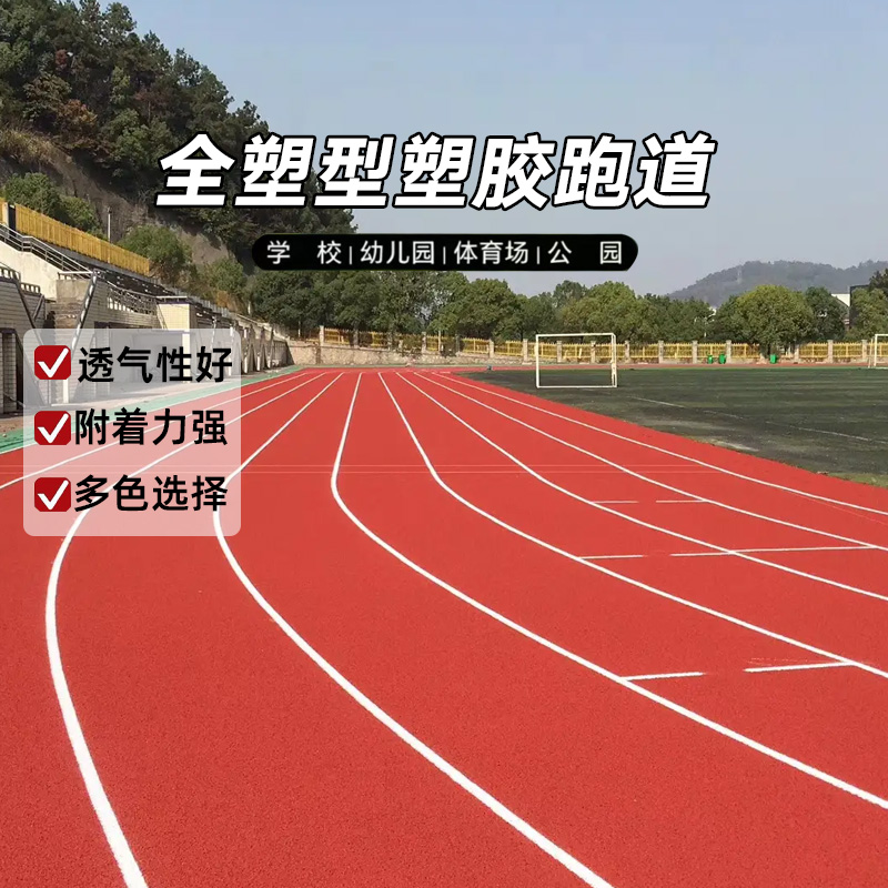 <b>全塑型塑胶跑道田径运动场</b>