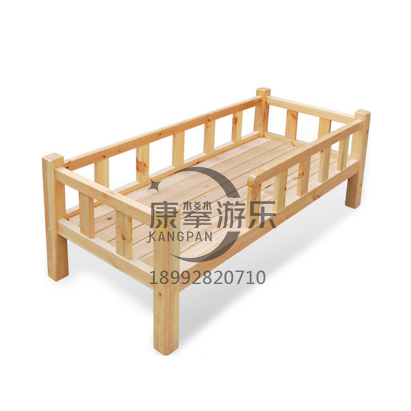 幼儿园儿童实木单人床