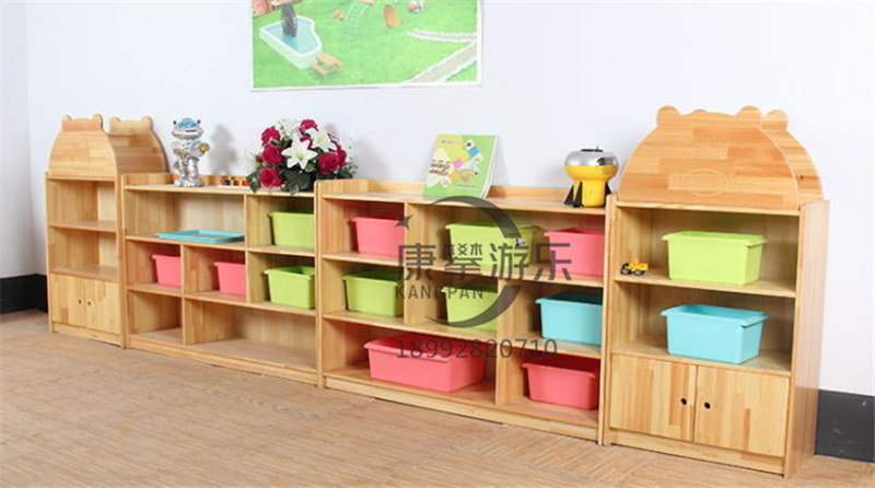 幼儿园木质儿童玩具柜