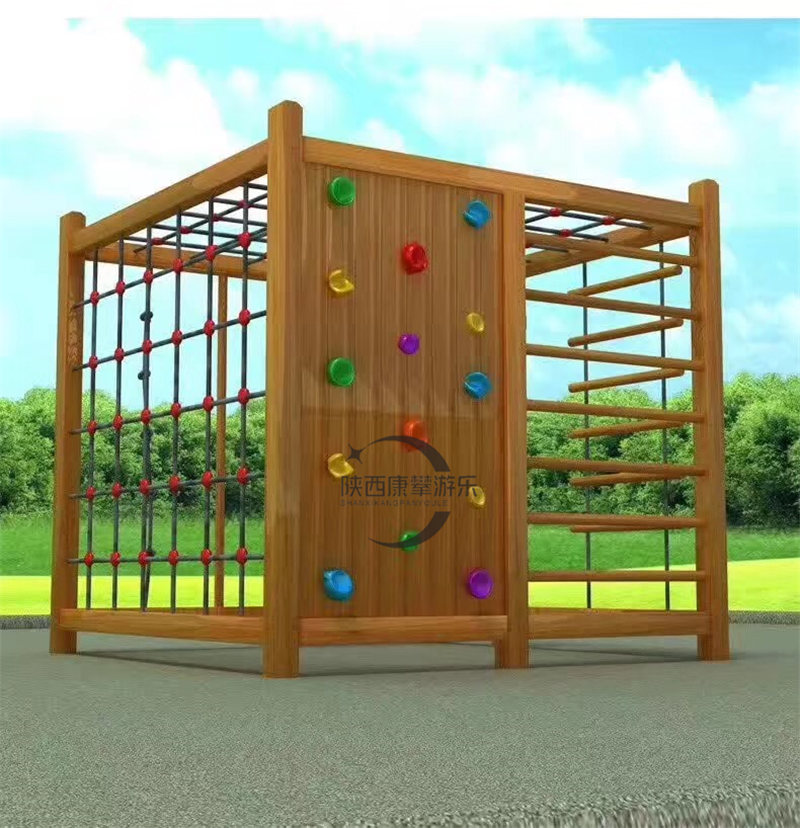 幼儿园户外木质攀爬组合玩具定制
