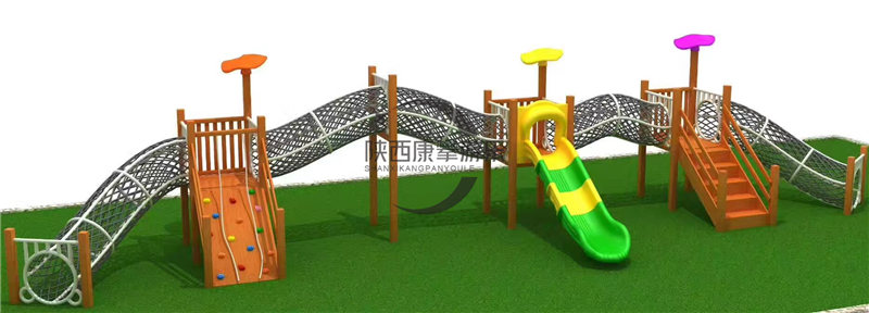 幼儿园户外拱形儿童爬网滑梯组合定制