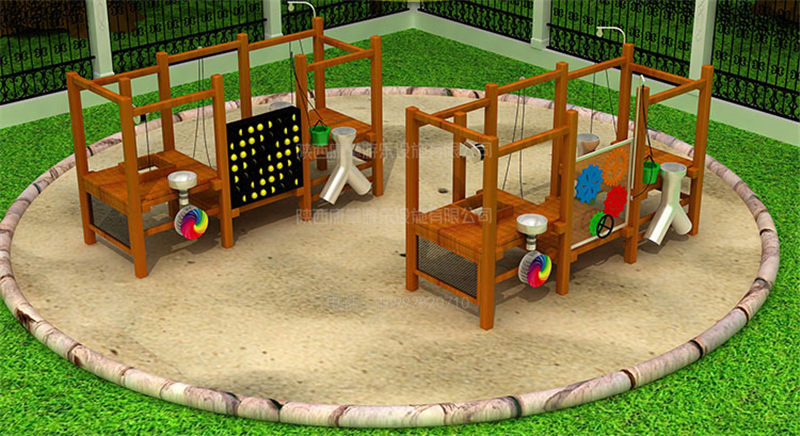 幼儿园户外木制玩沙玩水设备