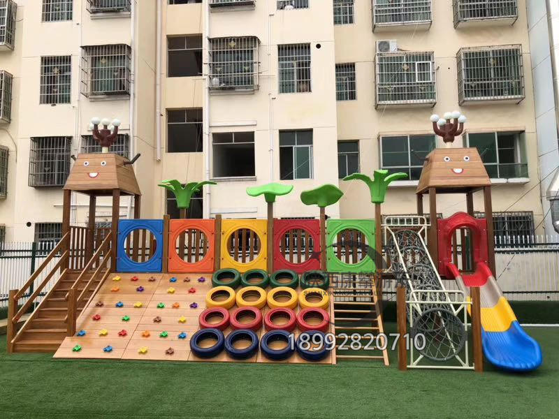 幼儿园组合木质滑梯 幼儿园组合木质滑梯