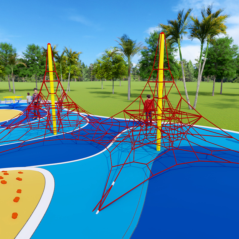户外人字型儿童爬网组合定制
