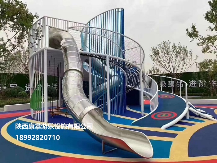 大型不锈钢组合滑梯
