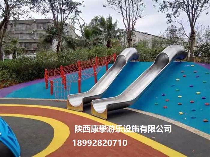 户外不锈钢滑梯