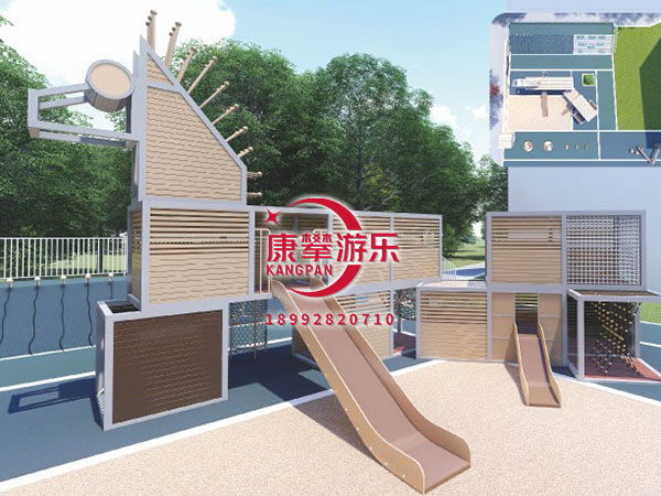 幼儿园木质滑梯定制
