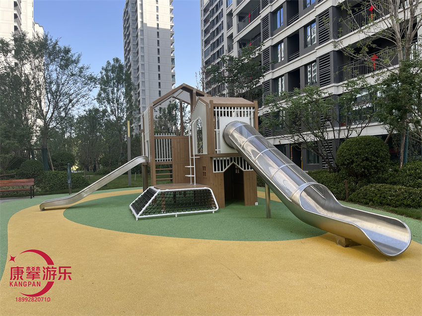户外不锈钢滑梯