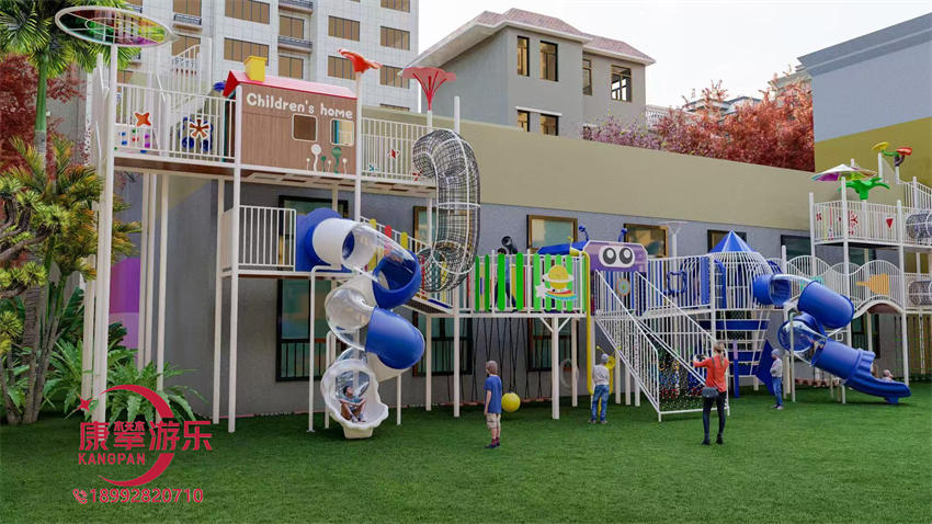 幼儿园户外大型廊架组合