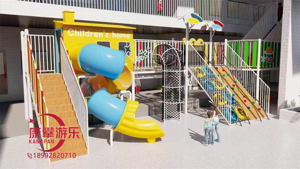 幼儿园户外儿童树屋廊架组合定制