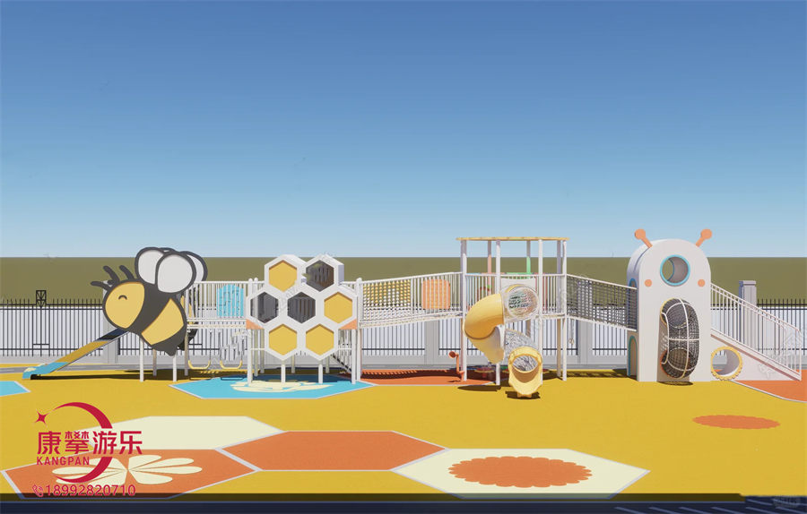 幼儿园户外蜂蜜造型滑梯定制