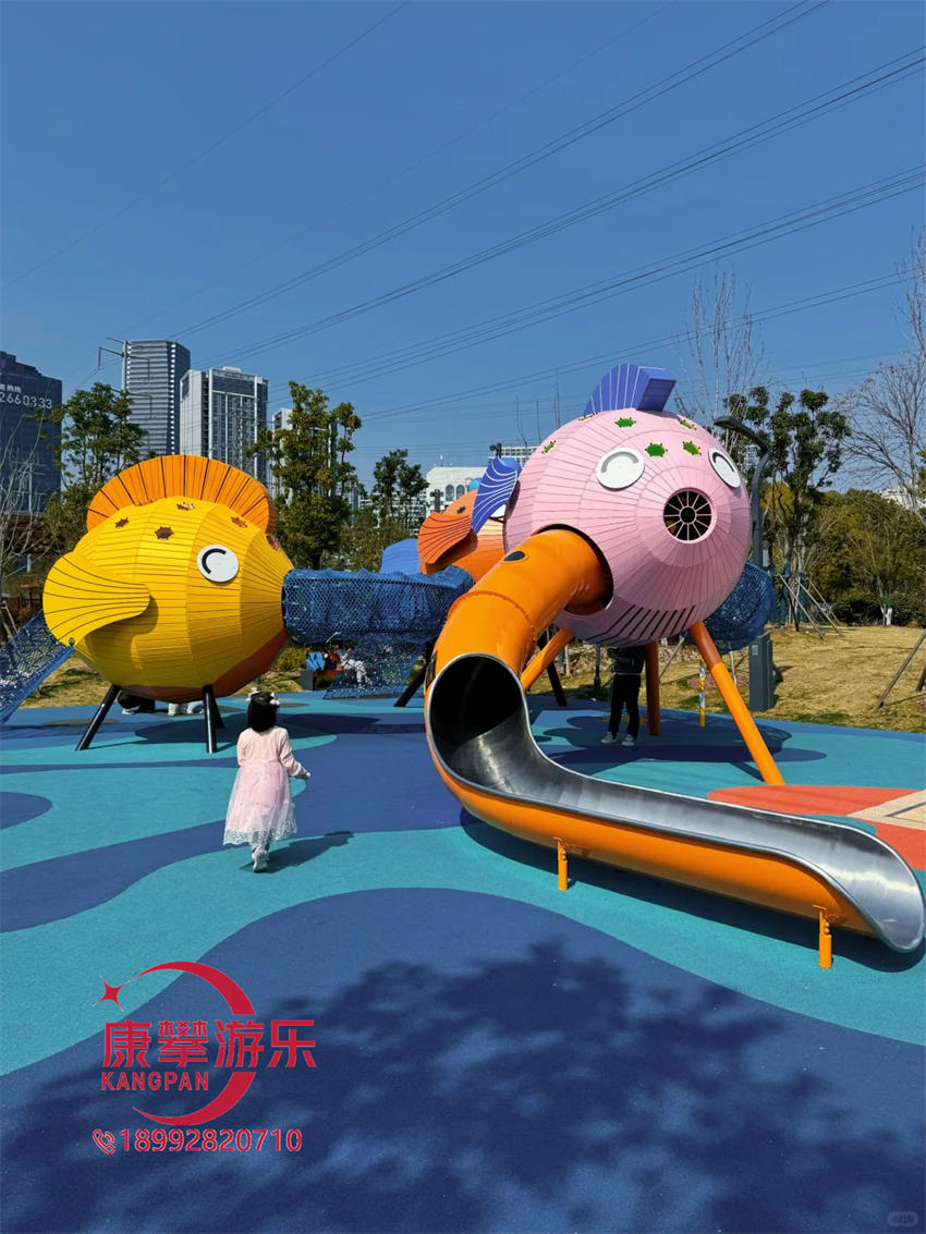 公园户外非标组合滑梯