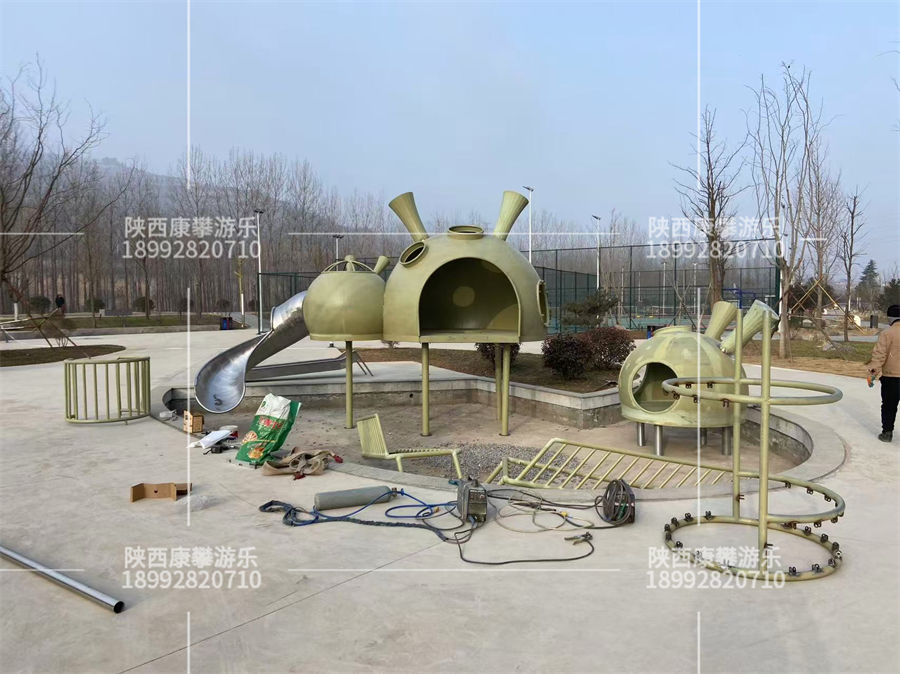 宝鸡千阳县公园现场安装