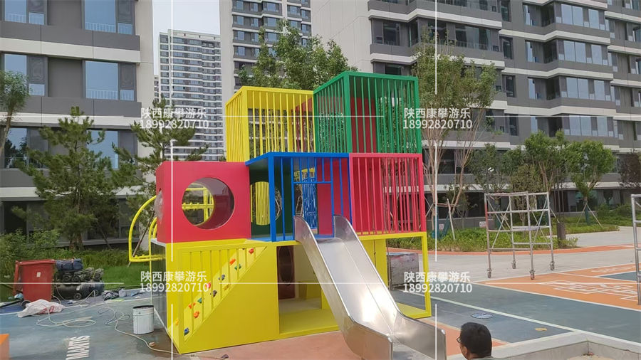 陕西榆林某小区非标儿童游乐设施成品 陕西榆林某小区非标儿童游乐设施成品